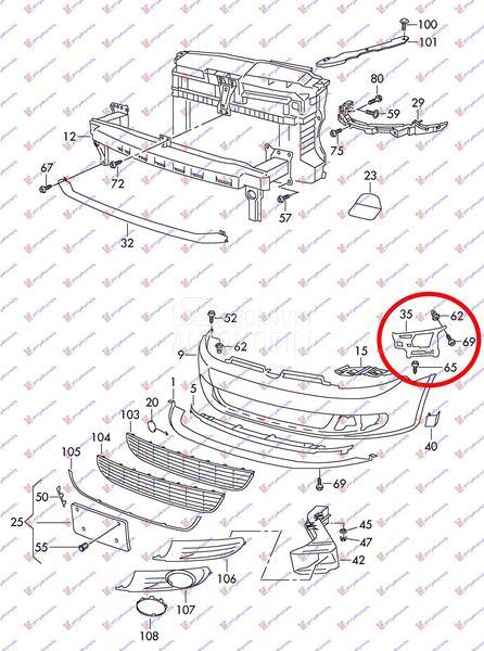 NOSAC PREDNJEG BRANIKA BOCNI P