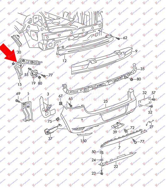 NOSAC ZADNJEG BRANIKA BOCNI PL