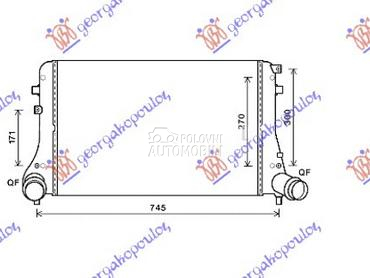 HLADNJAK INTERKULERA 2.0 Tdi ( za Volkswagen Golf 6 od 2008. do 2013. god.