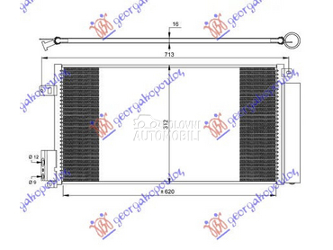 HLADNJAK KLIME BENZIN/DIZEL (6 za Fiat Punto od 2012. do 2025. god.