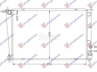 HLADNJAK MOTORA 2.4CC 8V (65x4 za Hyundai H 1 od 1998. do 2007. god.