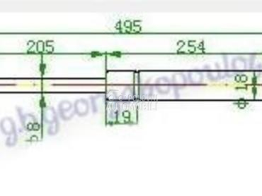 AMORTIZER GEPEK VRATA (495L-42 za Mitsubishi Outlander od 2007. do 2011. god.