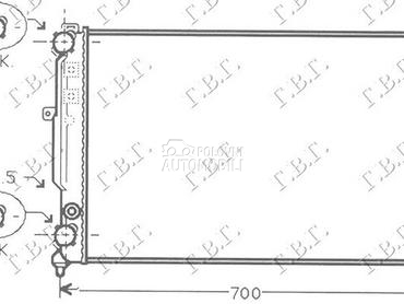 HLADNJAK MOTORA BENZIN/ 1.9T D za Volkswagen Passat od 2000. do 2005. god.
