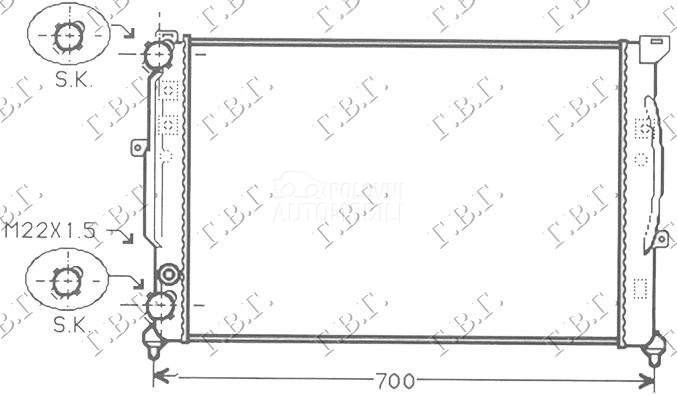 HLADNJAK MOTORA BENZIN/ 1.9T D