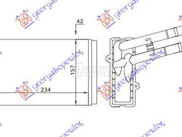GREJAC KABINE (235x155) za Volkswagen Passat od 1997. do 2000. god.