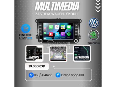 Multijedija GPS navigacija za Volkswagen Golf 5, Golf Plus, Jetta ...