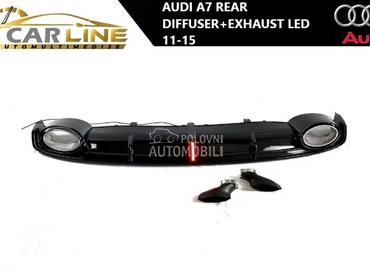 ZADNJI DIFUZOR SA AUSPUHOM LED za Audi A7 od 2011. do 2015. god.