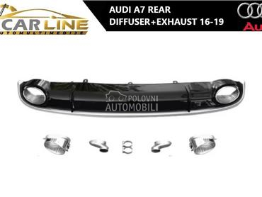 ZADNJI DIFUZOR SA AUSPUHOM za Audi A7