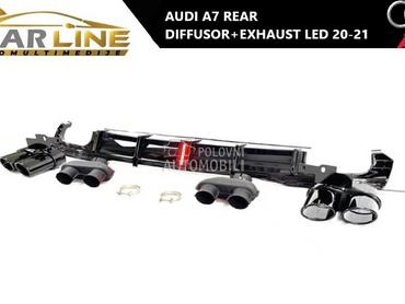 ZADNJI DIFUZOR SA AUSPUHOM LED za Audi A7