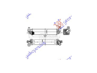 HLADNJAK INTERKULERA 2.0i16V - za Renault Laguna od 2008. do 2015. god.
