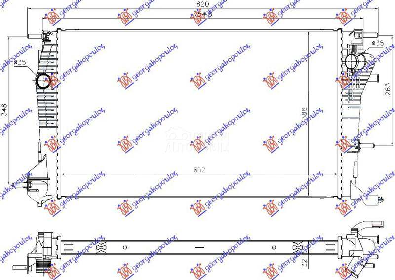 HLADNJAK MOTORA 2.0 TCE (F4R87