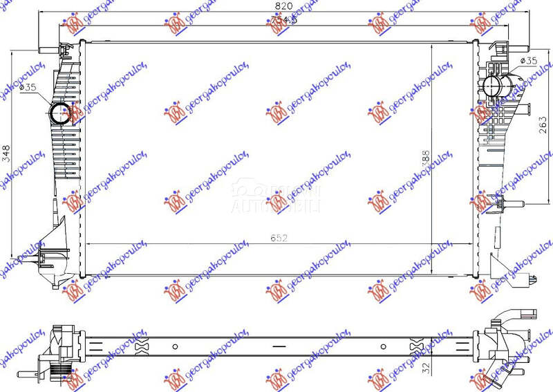 HLADNJAK MOTORA 2.0 TCE (F4R87