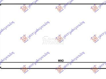 HLADNJAK KLIME BENZIN/DIZEL (6 za Renault Fluence od 2010. do 2013. god.