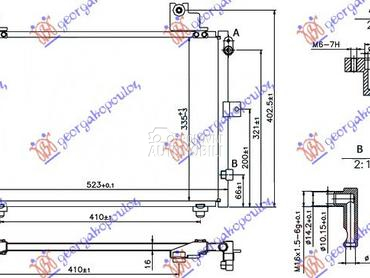 HLADNJAK KLIME 1.3 BENZIN (496 za Daihatsu Terios od 1997. do 2006. god.