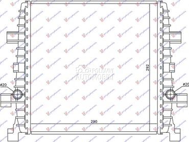HLADNJAK MOTORA DODATNI 3.0 TF za Audi Q7 od 2009. do 2015. god.