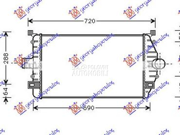 HLADNJAK INTERKULERA 1.9 TDI D za Renault Espace od 1992. do 2003. god.