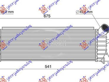 HLADNJAK INTERKULERA 1.9 DCI D za Renault Kangoo od 2003. do 2008. god.