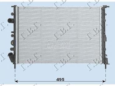 HLADNJAK MOTORA BENZIN/DIZEL ( za Renault Clio od 2001. do 2006. god.