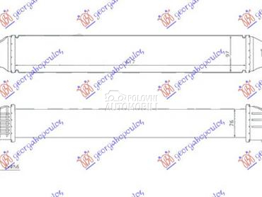 HLADNJAK INTERKULERA 1.4 Tsi B za Seat Ibiza od 2015. do 2017. god.