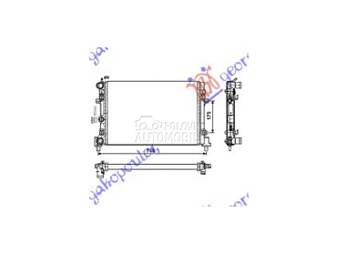 HLADNJAK MOTORA 1.2/1.6 12/16V za Volkswagen Polo od 2009. do 2014. god.
