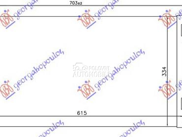 HLADNJAK KLIME BENZIN/DIZEL (5 za Volkswagen Polo od 2009. do 2014. god.