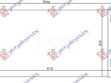 HLADNJAK KLIME BENZIN/DIZEL (5 za Audi A1 od 2014. do 2018. god.