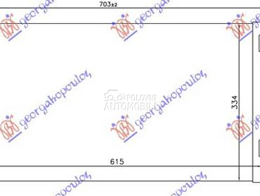 HLADNJAK KLIME BENZIN/DIZEL (5 za Škoda Fabia od 2014. do 2018. god.
