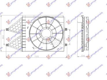 NOSAC VENTILATORA (1.0/1.0/1.2 za Seat Ibiza od 2012. do 2015. god.