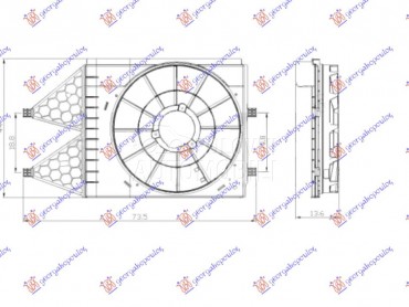 NOSAC VENTILATORA (1.0/1.0/1.2 za Škoda Rapid od 2012. do 2019. god.
