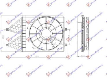 NOSAC VENTILATORA (1.0/1.0/1.2 za Volkswagen Cross Polo od 2009. do 2017. god.