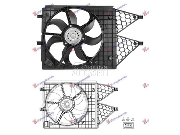 VENTILATOR KOMPLET 1.2/1.4/1.6 za Volkswagen Polo od 2014. do 2017. god.