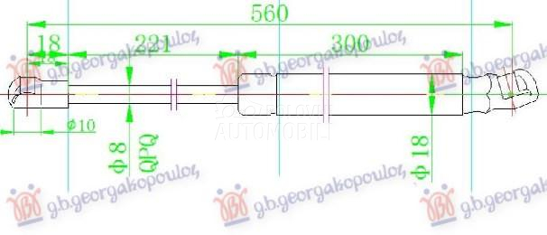 AMORTIZER GEPEK VRATA 5 VRATA