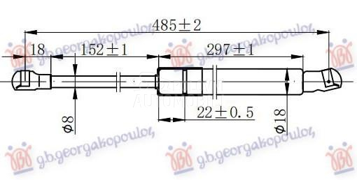 AMORTIZER GEPEK VRATA KARAVAN