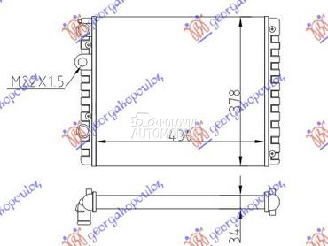 HLADNJAK MOTORA ZA SVE MODELEN za Volkswagen Polo od 1994. do 1999. god.