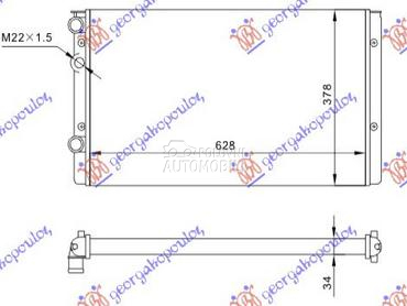 HLADNJAK MOTORA ZA SVE MODELE za Volkswagen Polo od 1994. do 1999. god.