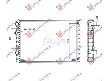 HLADNJAK MOTORA 1.4 FSI BENZIN za Volkswagen Polo od 1994. do 1999. god.
