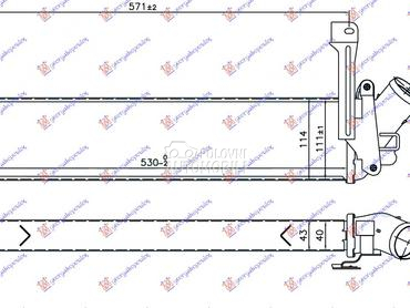 HLADNJAK INTERKULERA 1.5 DCI ( za Renault Kangoo od 2003. do 2008. god.