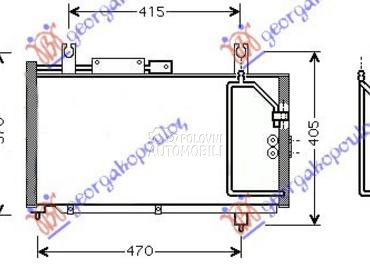HLADNJAK KLIME BENZIN (525x29x za Suzuki Swift od 1996. do 2005. god.