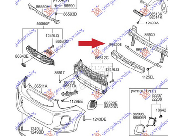 APSORBER PREDNJEG BRANIKA (O) za Kia Picanto od 2004. do 2008. god.
