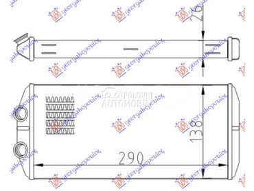 GREJAC KABINE (290x140x26) (TI za Citroen Berlingo od 2015. do 2019. god.