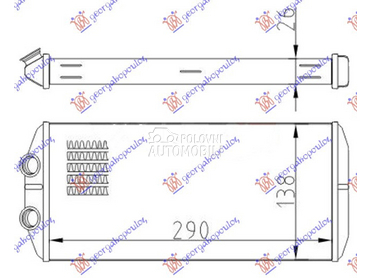 GREJAC KABINE (290x140x26) (TI za Peugeot Partner od 2015. do 2019. god.