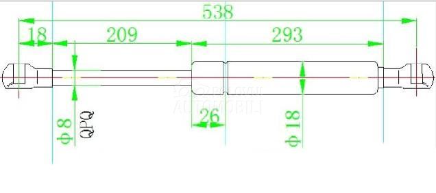 AMORTIZER GEPEK STAKLA (526.5L