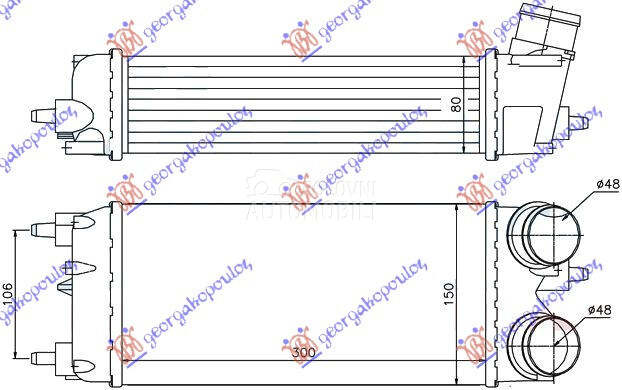 HLADNJAK INTERKULERA 1.4-1.6 T