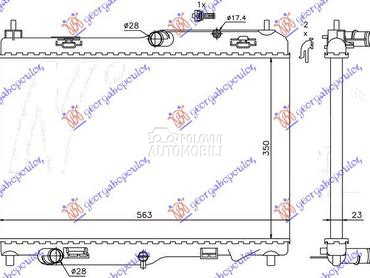HLADNJAK MOTORA 1.4/1.6 TDCI ( za Ford Fiesta od 2013. do 2017. god.