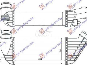 HLADNJAK INTERKULERA 2.0 HDi D za Peugeot 807 od 2002. do 2014. god.