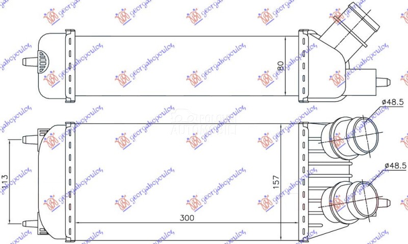 HLADNJAK INTERKULERA 1.6 HDi D
