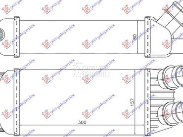 HLADNJAK INTERKULERA 1.6 HDi D za Toyota Proace City od 2013. do 2016. god.