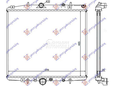 HLADNJAK MOTORA 2.0i 16V-2.0/2 za Fiat Ulysse od 2002. do 2011. god.