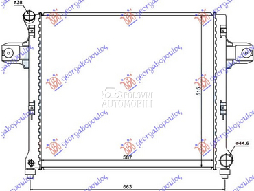 HLADNJAK MOTORA 3.0 CRD DIZEL za Jeep Grand Cherokee od 2005. do 2008. god.