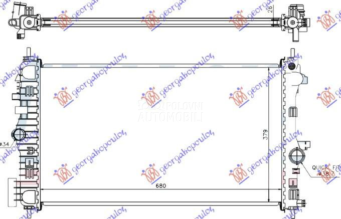 HLADNJAK MOTORA 2.0 CDTi-TTiD